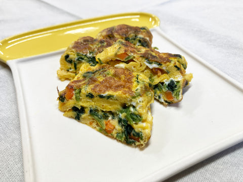 見た目も楽しい! 野菜たっぷりたまご焼き