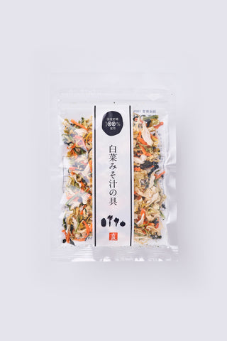 Ingredients for Chinese cabbage miso soup