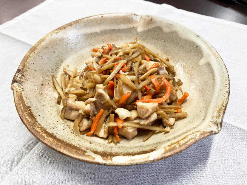 ～懐かしの味～ 鶏肉とごぼうにんじんの煮物